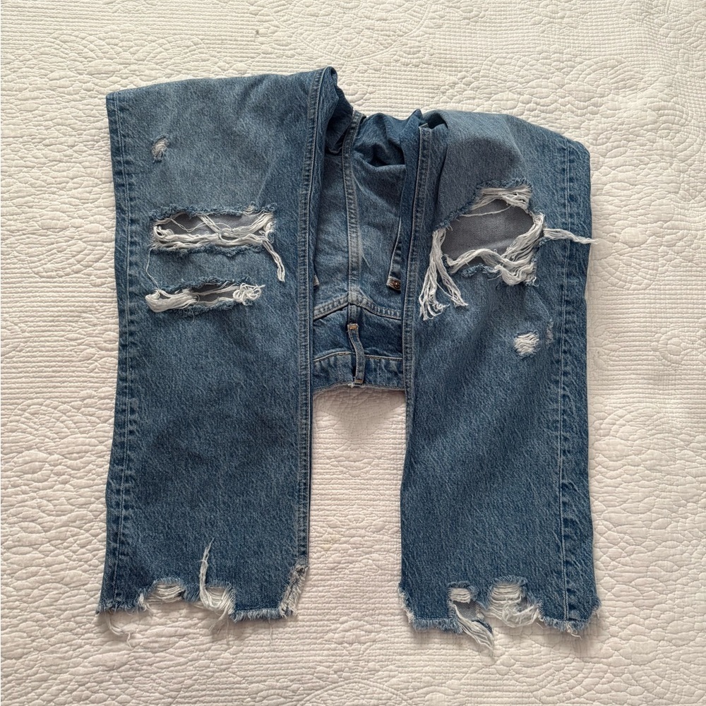 Free People Women's Tapered Baggy Boyfriend Jeans - Picture 7 of 8